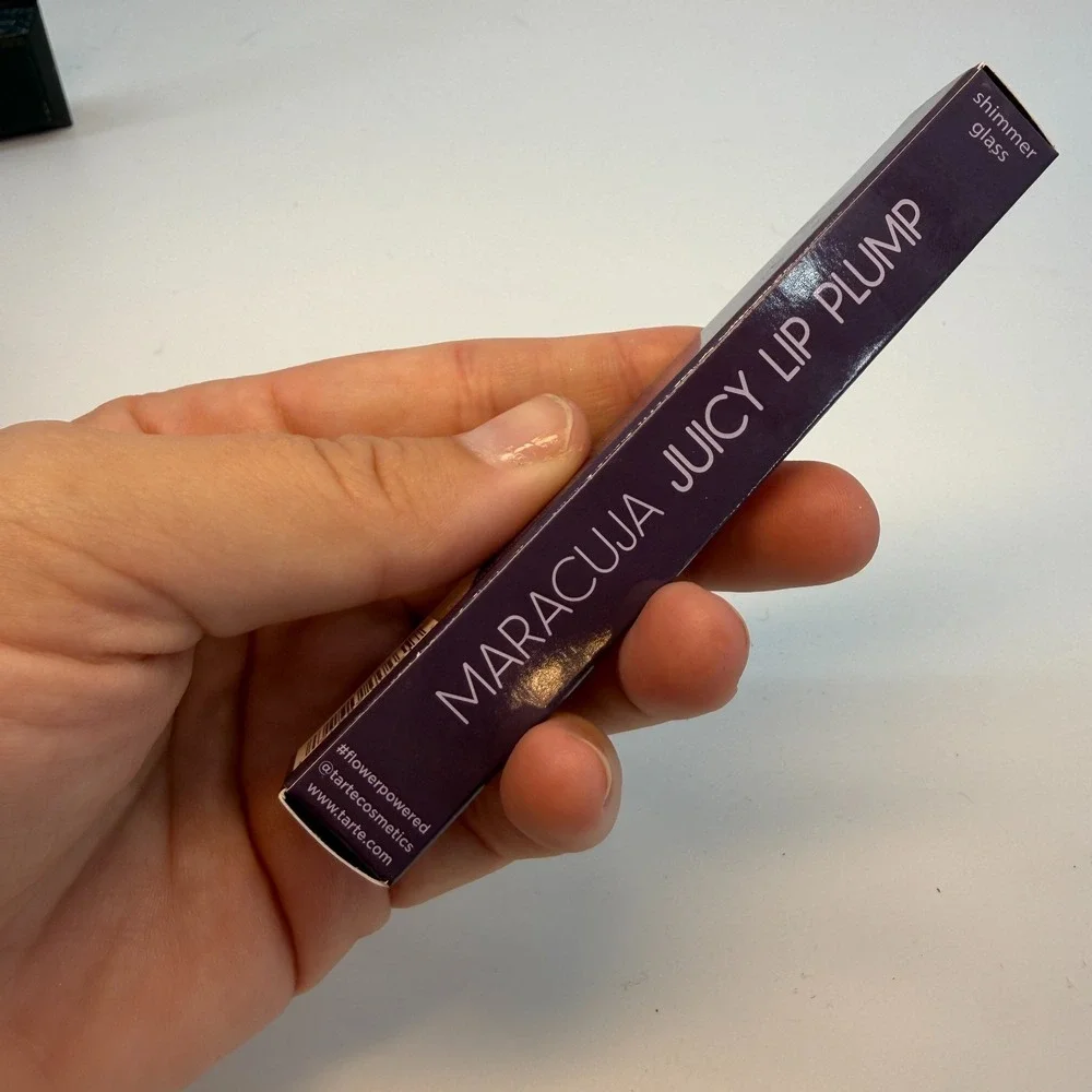 Tarte Maracuja Juicy Lip Plump Peachy‎ Beige Shimmer Gloss Full Size New In Box